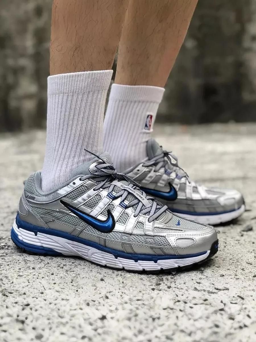 NIKE P-6000 TRAINER METALLIC BLUE TICK